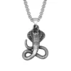 Serpent avec chaîne en acier inoxydable