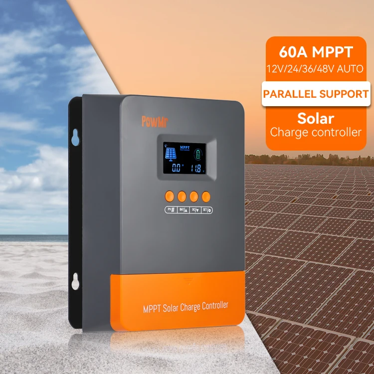 PowMr 60A MPPTソーラーチャージコントローラー 12V/24V/36V/48V 自動