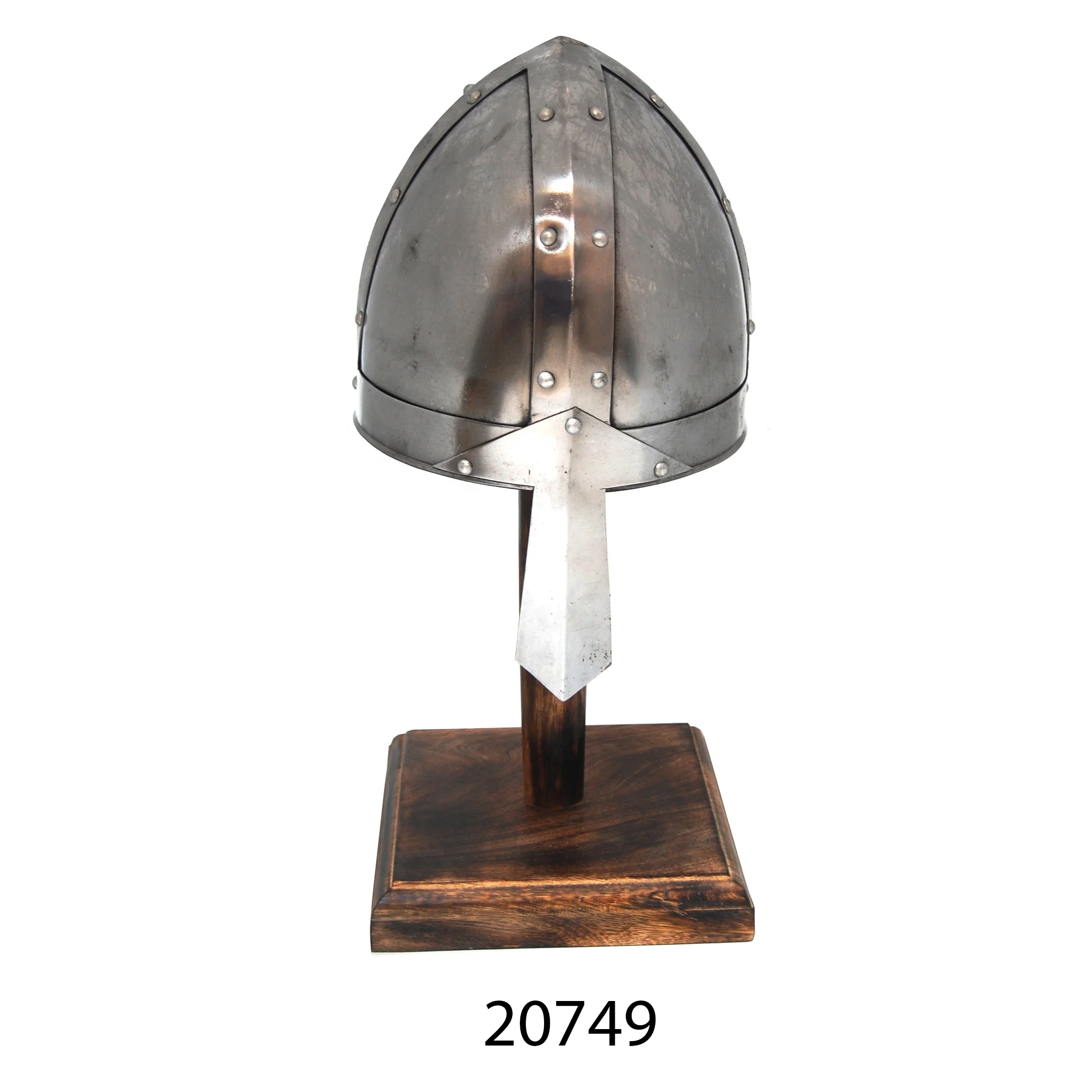 Helm Armor Besi Bertanduk Viking Vintage,Helm Ksatria Lapis Perak Dan ...