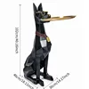 colorful Extra large gentleman dog black 102 cm