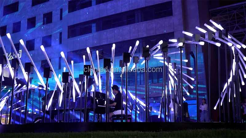 360 Rotation Led Tube Kinetic Spinning Pixel Stage Lights DMX Led Pixel Tube for Nightclub Decoration Exhibition Events Show