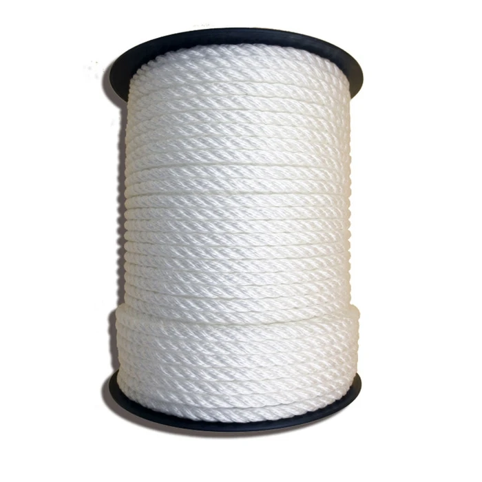 three twisted marine rope 3 strand twisted rope polyester,nylon, anchor rope mooring rope best delivery date
