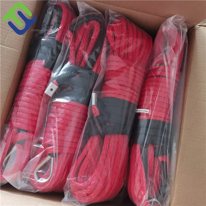Recovery Rope 10mm Uhmwpe Braided Winch Rope Towing Rope For Safety