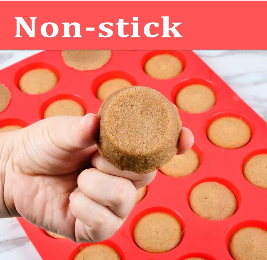 Redfly Silikon-Muffin-Backform 2-teilig – Mini-Muffinform, BPA-frei, Hitzebeständig -40°C Bis 230°C