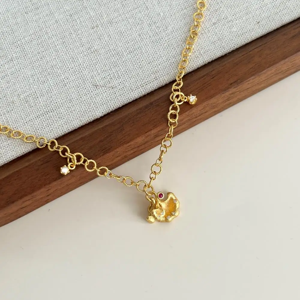 KAKODIY gold-plated personalized luxury custom 925 sterling silver women's flower pendant bracelet detail 7