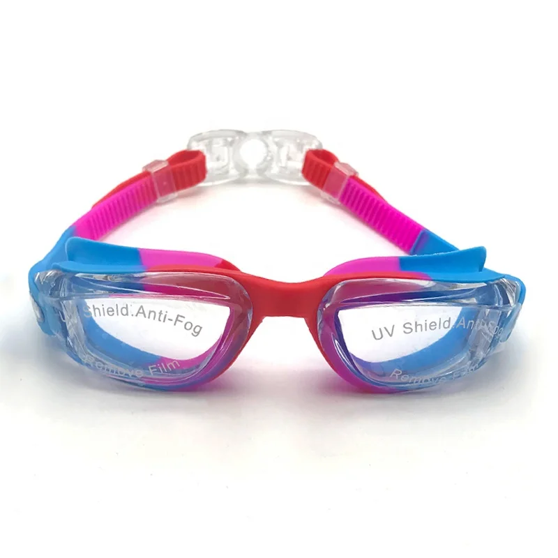multi coloured goggles