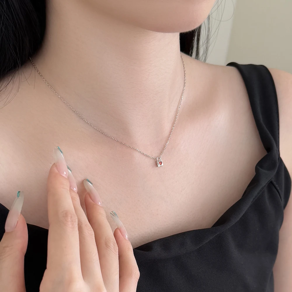 KAKODIY Fashion Simple Design Rhodium 18K Gold Plated 925 Sterling Silver Chain 5A Cubic Zirconia Pendant Heart Shape Pendant Necklace detail 1