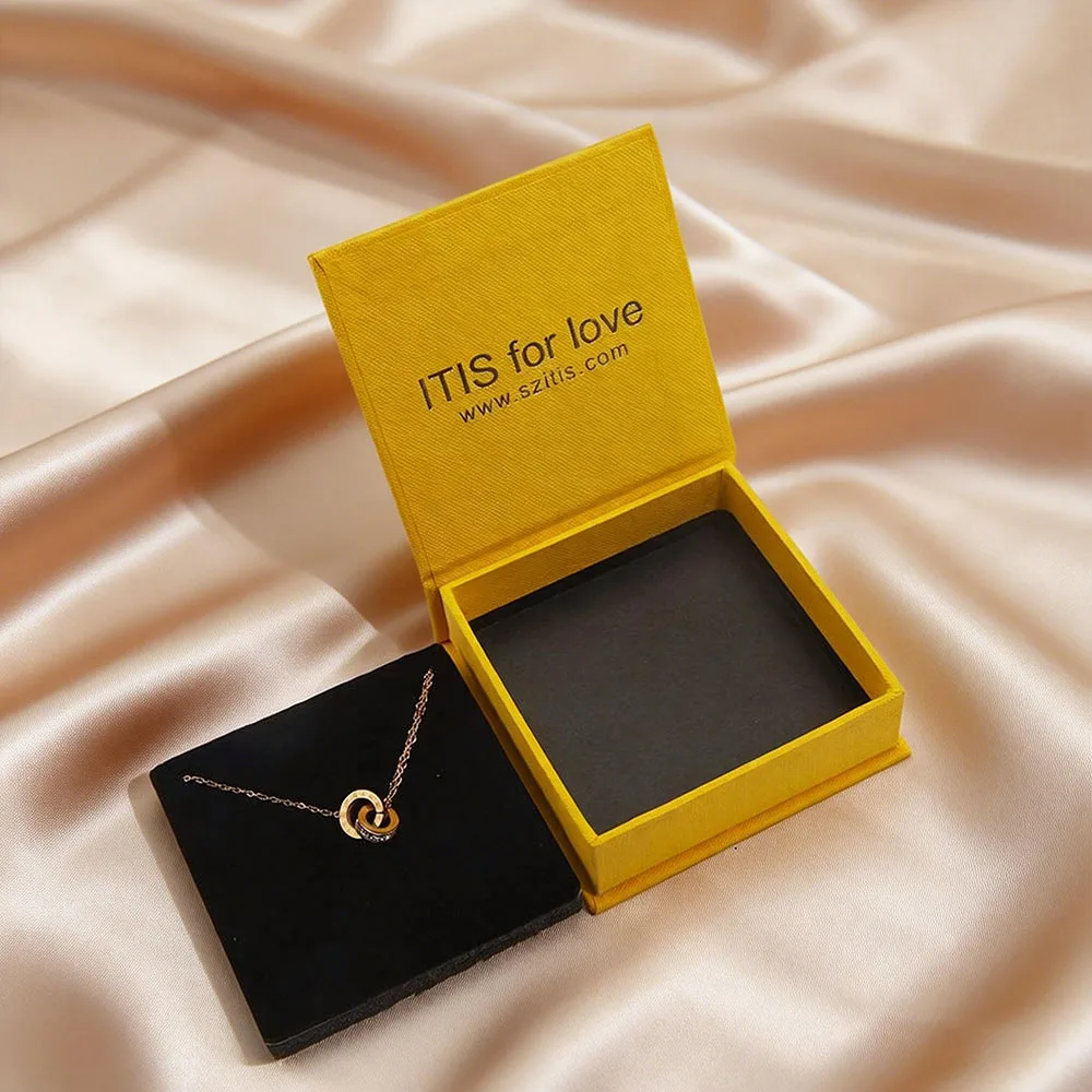 Luxus-Geschenkbox mit individuellem Logo – Perfekte Papierverpackung für Schmuck, Halsketten & Ohrringe