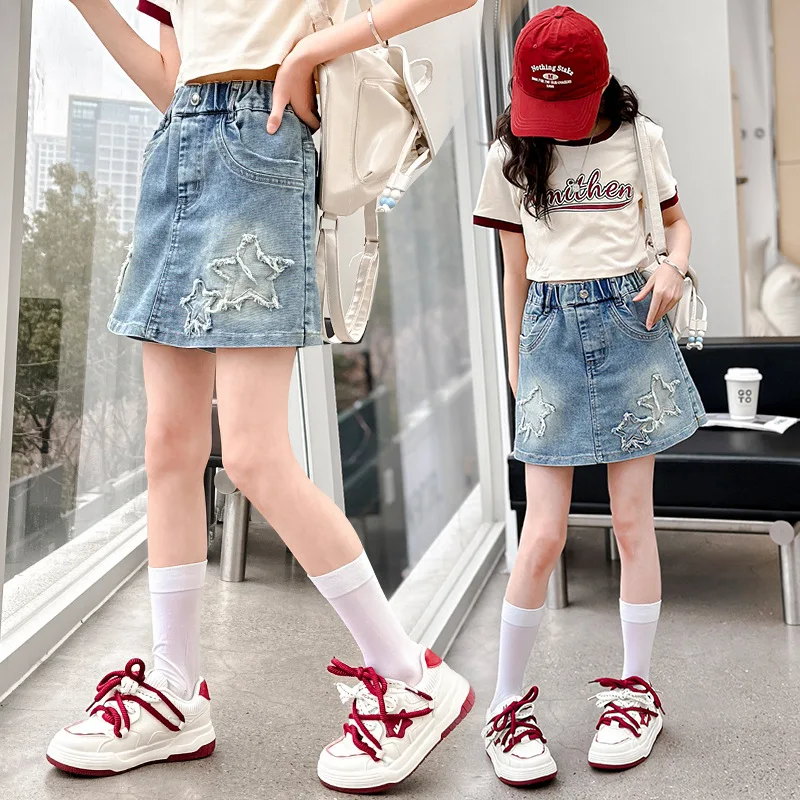 ★2024SS新作★KIRSH★CHERRY INNER PANTS COVER DENIM SKIRT ☆2024SS新作☆KIRSH☆CHERRY INNER PANTS COVER DENIM SKIRT