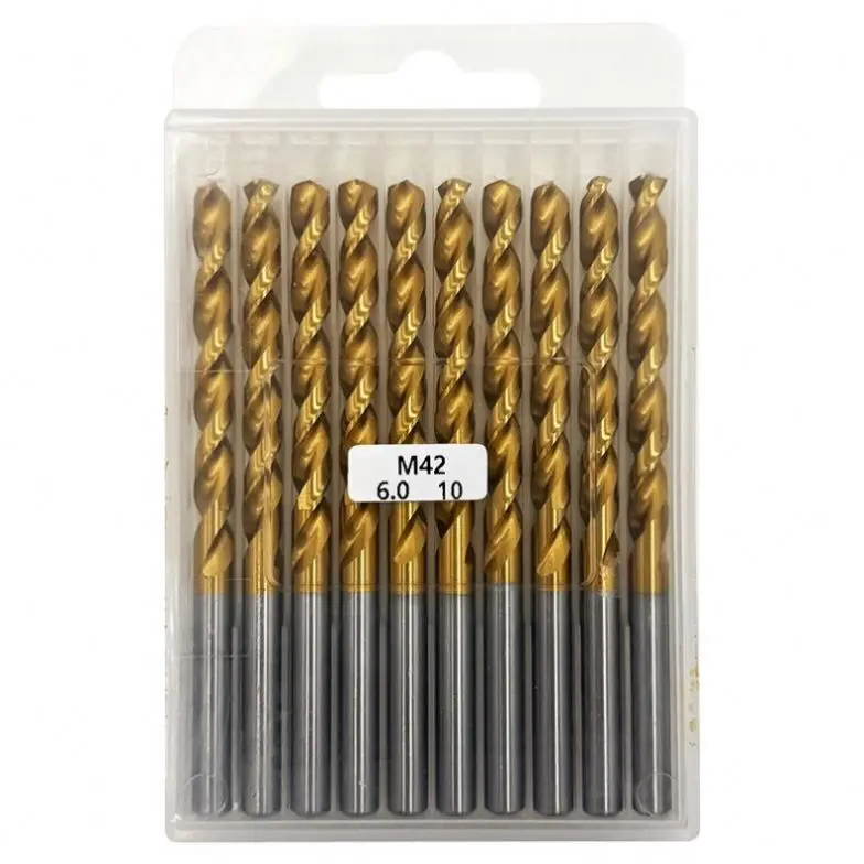 TEBAK Straight Shank M42 Twist Drill Bits Sets HSS-Co 8% Cobalt Drill Bit Kit for Stainless Steel Metal Drills