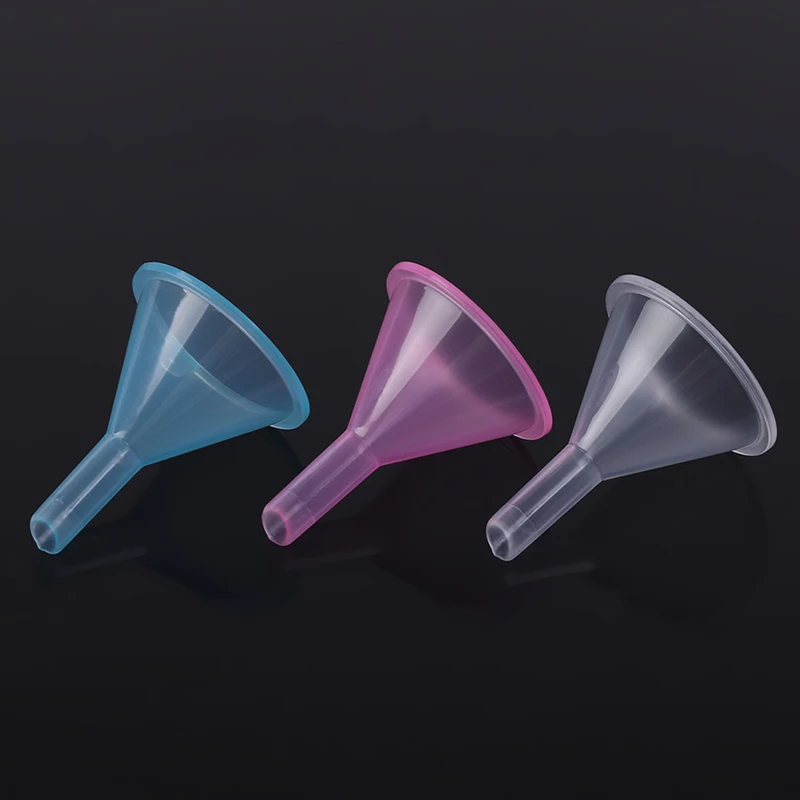 10pcs/set Mini Small Plastic Funnel For Perfume Liquid Oil Electronic Cigarette Vape