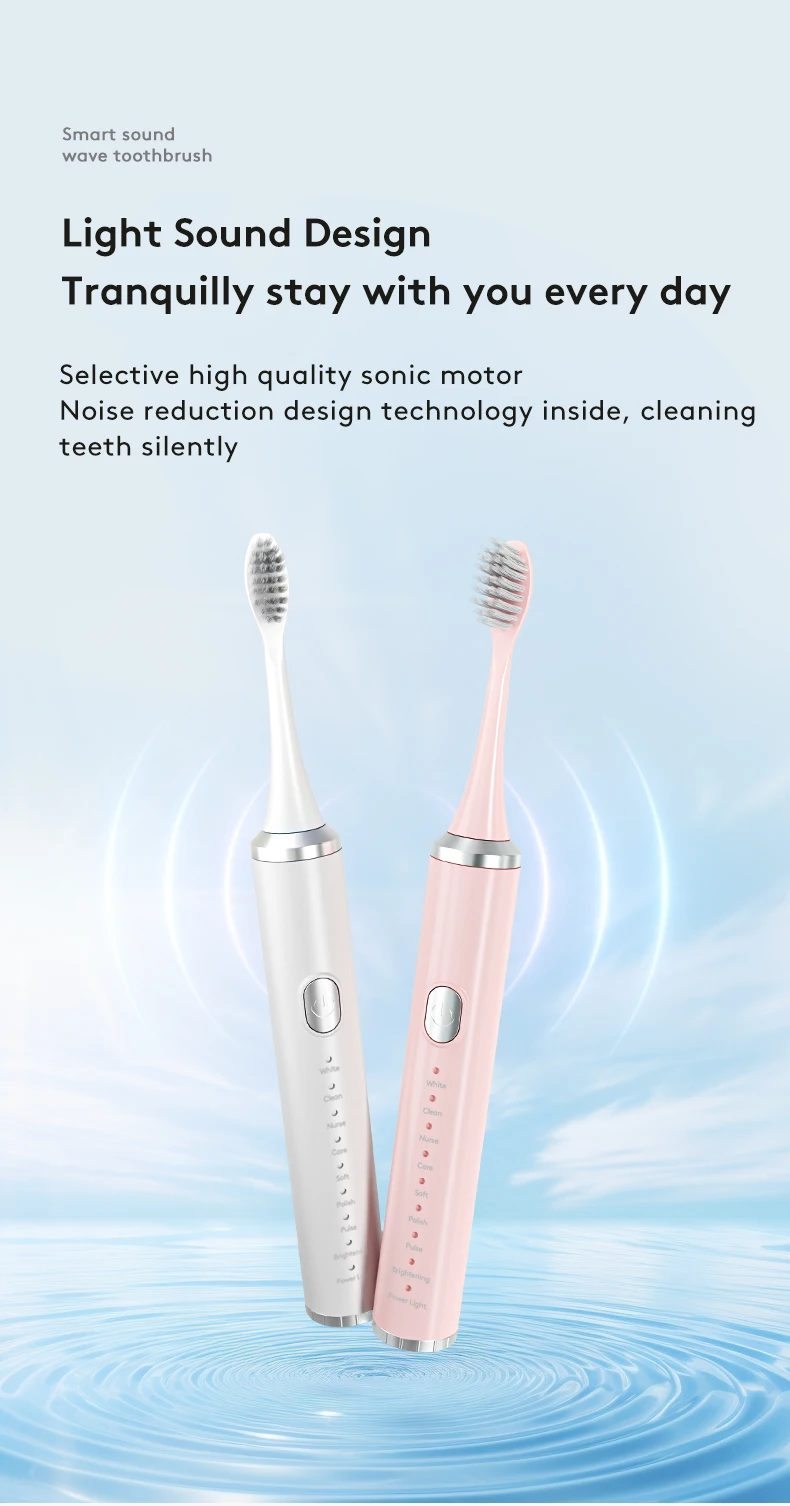 Private Label Teeth Whitening Tooth Brush Intelligent Sonic Electric