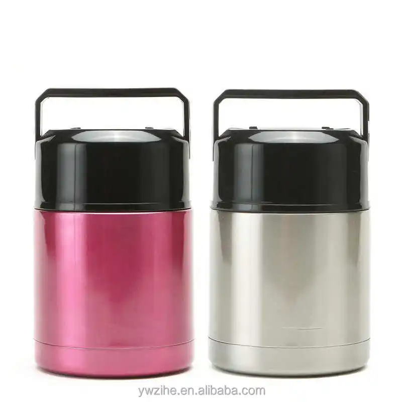 Large Capacity 800ML/1000ML/1200ML Thermos Lunch Box Portable Stainless  Steel Food Soup Containers Vacuum Flasks Thermocup