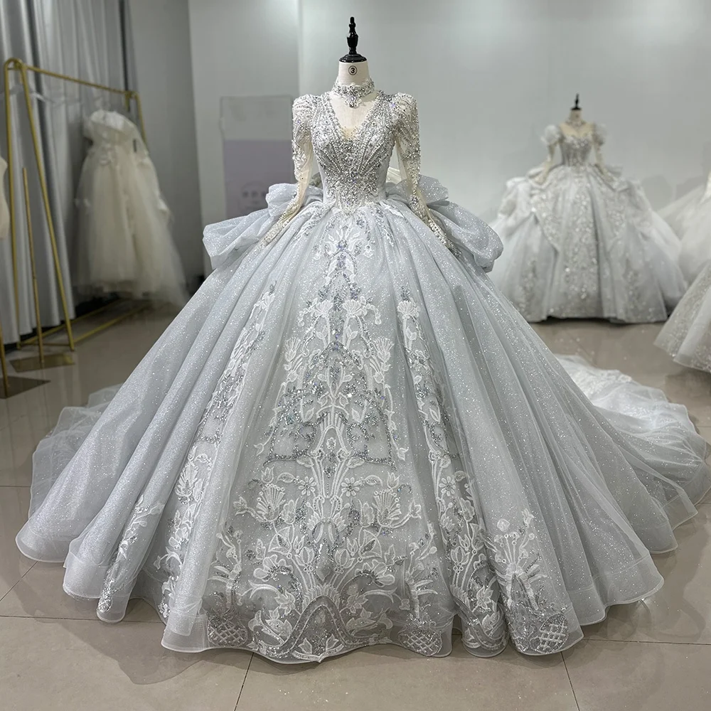 how to stop glitter shoes catching on dress Dressystars Women Sparkly Wedding Dress Sequined Long Sleeves Princess Ball Gown  Bridal Dress