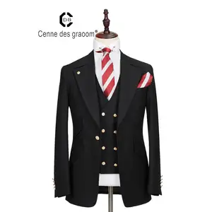 Perfect Quality Wool Fabric Slim for Man Suit Men's Long Suits for Sale Set