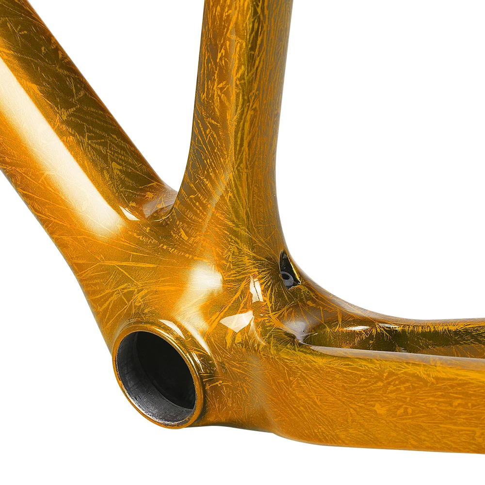 新しい超軽量格安東レカーボンT1100ロードバイクフレーム700Cディスク