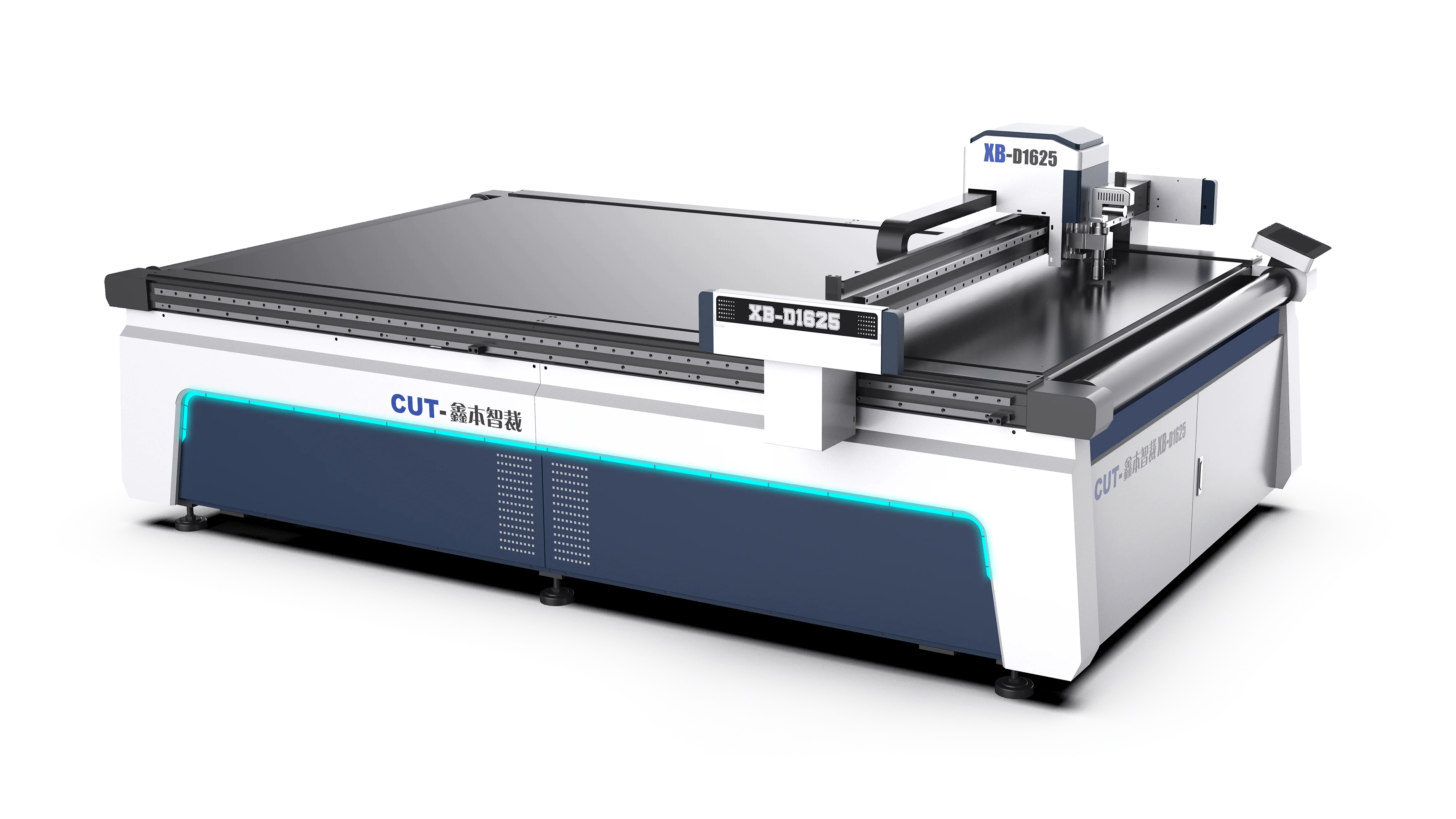 Cheap CNC Oscillating Knife Cutting Machine with Motor Flannel Blanket on Felt Canvas Glass Fiber Foam Ceramic Board