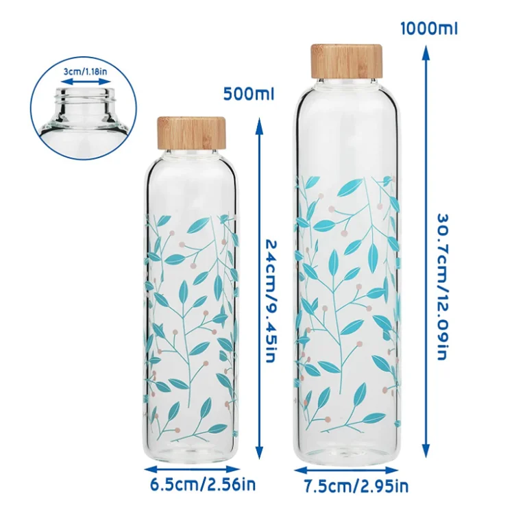 Eco Friendly Water Bottle Milk, Glass Water Bottle Sleeve