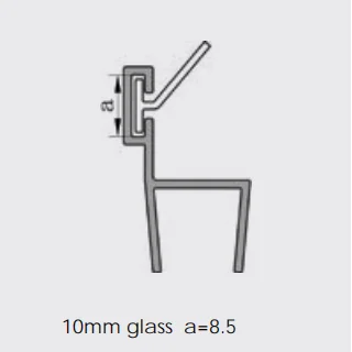 product lightweight easy install stylish modern design waterproof sealing strip for shower doors classic bathroom glass door-5