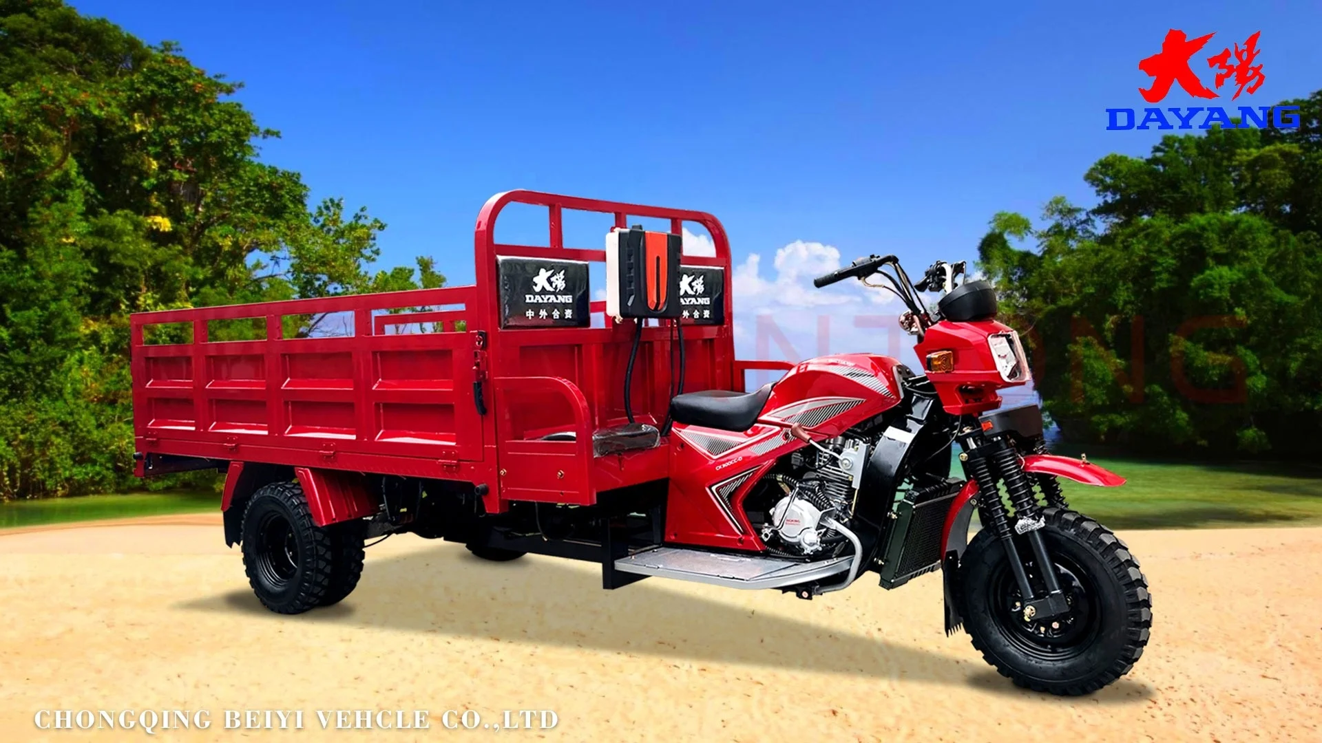 250cc 3 Wheel Cargo Motorcycle Single Cylinder Cargo Motorcycle 4 Stroke Cargo Motorcycle
