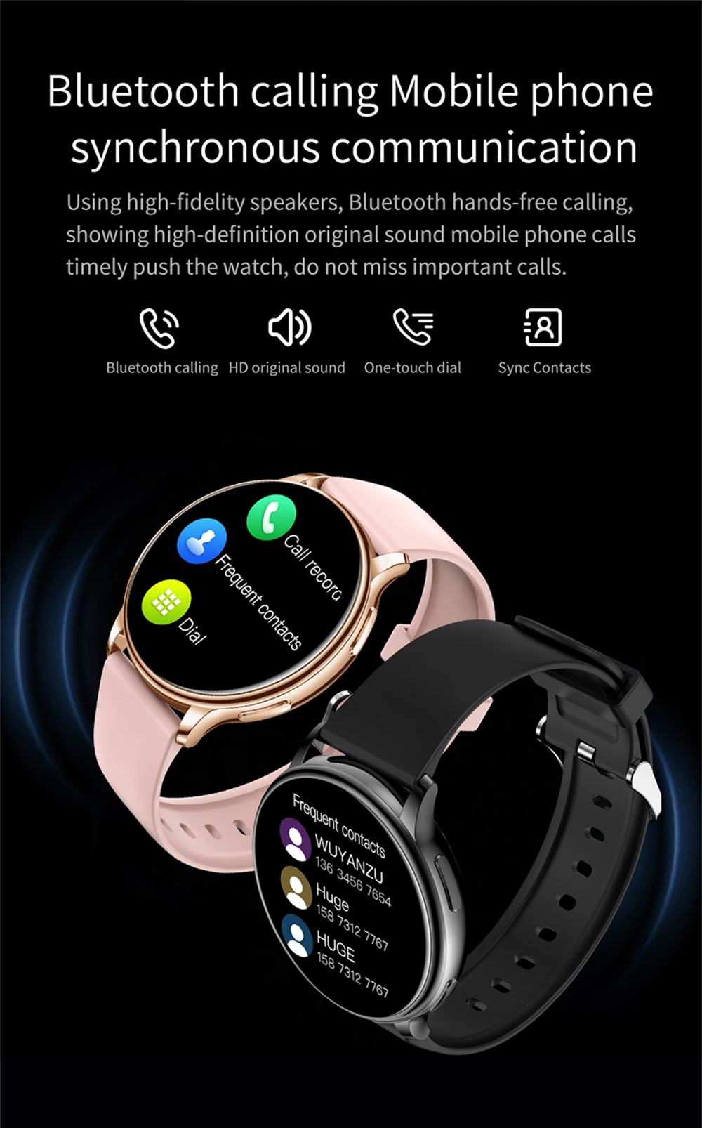 Y33 Relojes Smartwatch 1.32Inch Waterproof Multiple Sport Modes Heart Rate Monitoring Smart Watch for Men Women 2025