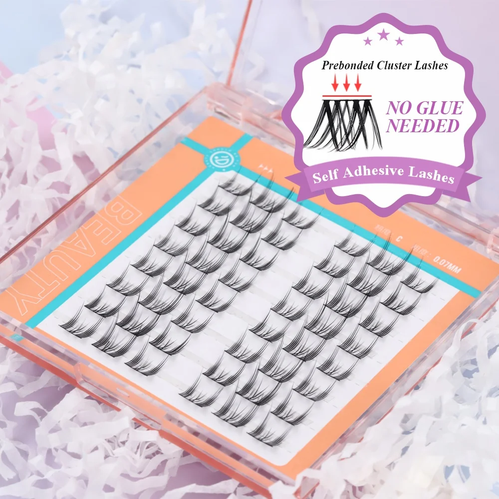 Pre Cut No Glue Needed Diy Segmented Individual Lash Clusters Extension