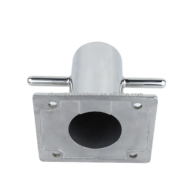 product yacht hardware 316 stainless steel high mirror polished marine single bollards for boat-5