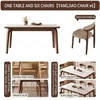 14m dining table + 6 wingback chairs