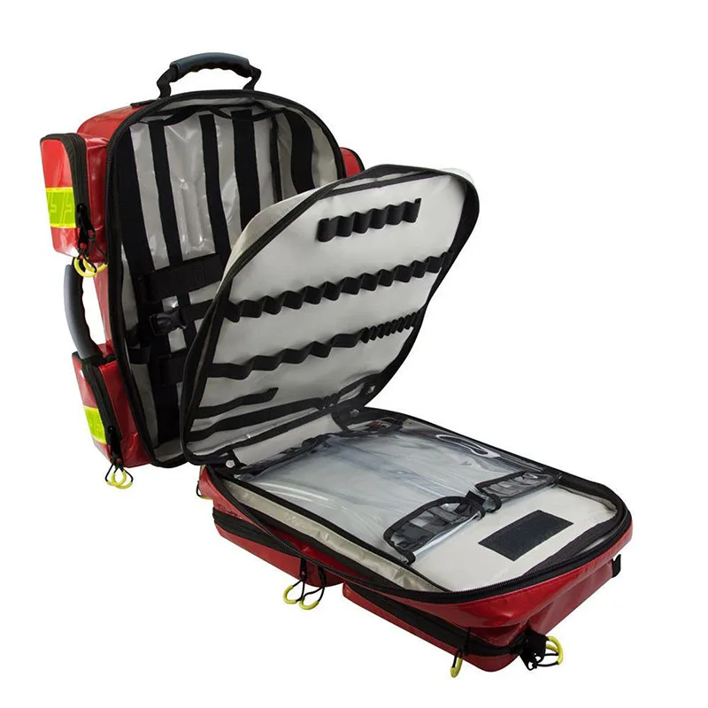 Tactical Waterproof 55L Red Emergency First Aid Bag Travel Medicine Organizer Backpack Medical Student Bag
