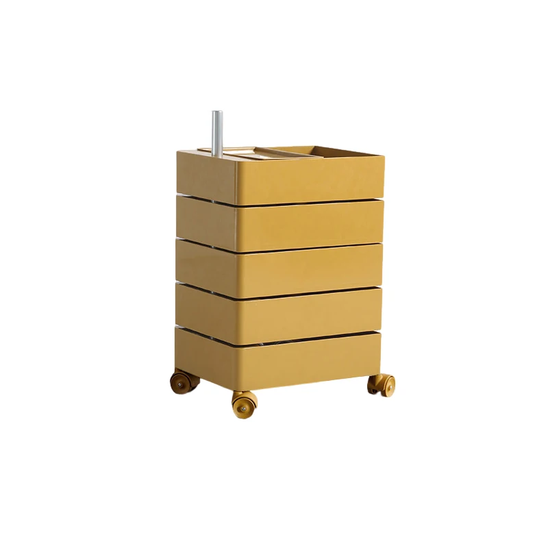 360 Degree Rotating Modern Plastic Storage Cabinet Sofa Side Simple  ABS Folding Organizer Living Room Bedroom