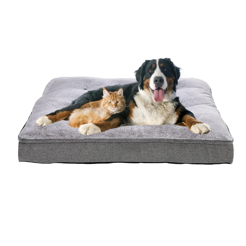 2024 pet products custom cama para gatos folding anti anxiety fluffy non slip small portable cat pet bed dog sleeping mats  pads