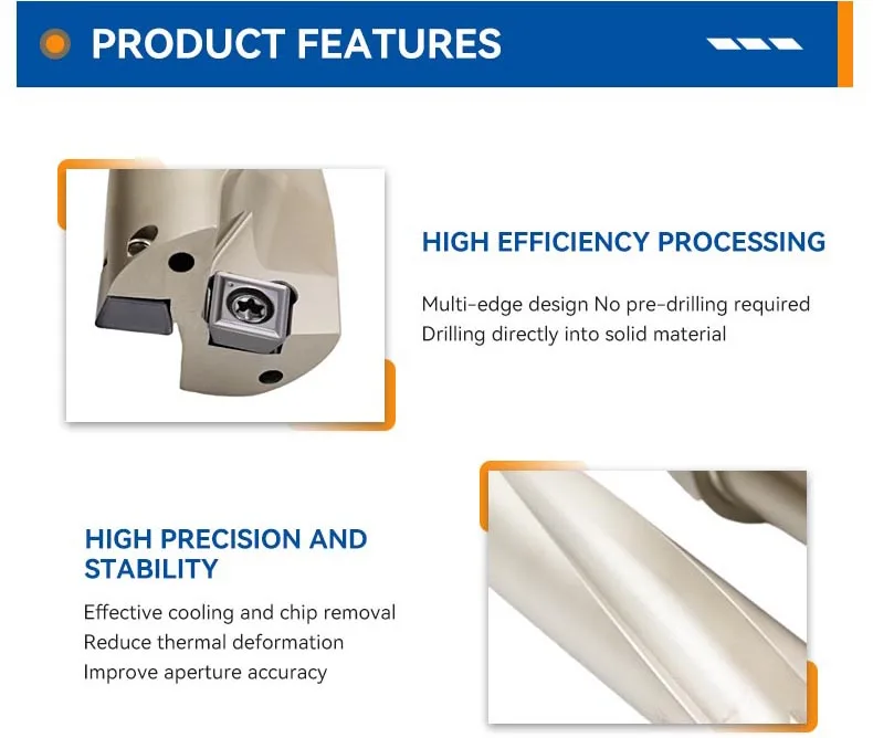 Crown Drill Bit Set High Efficiency High Speed Steel Insert Tungsten Carbide Replaceable Wood Hole Drilling Plastic Metal Steel 10