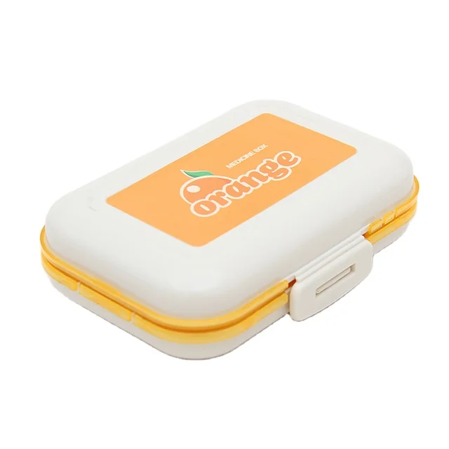 Персонализированный логотип 8 отделений карманный маленький 7 дней футляр для таблеток переносной пластиковый