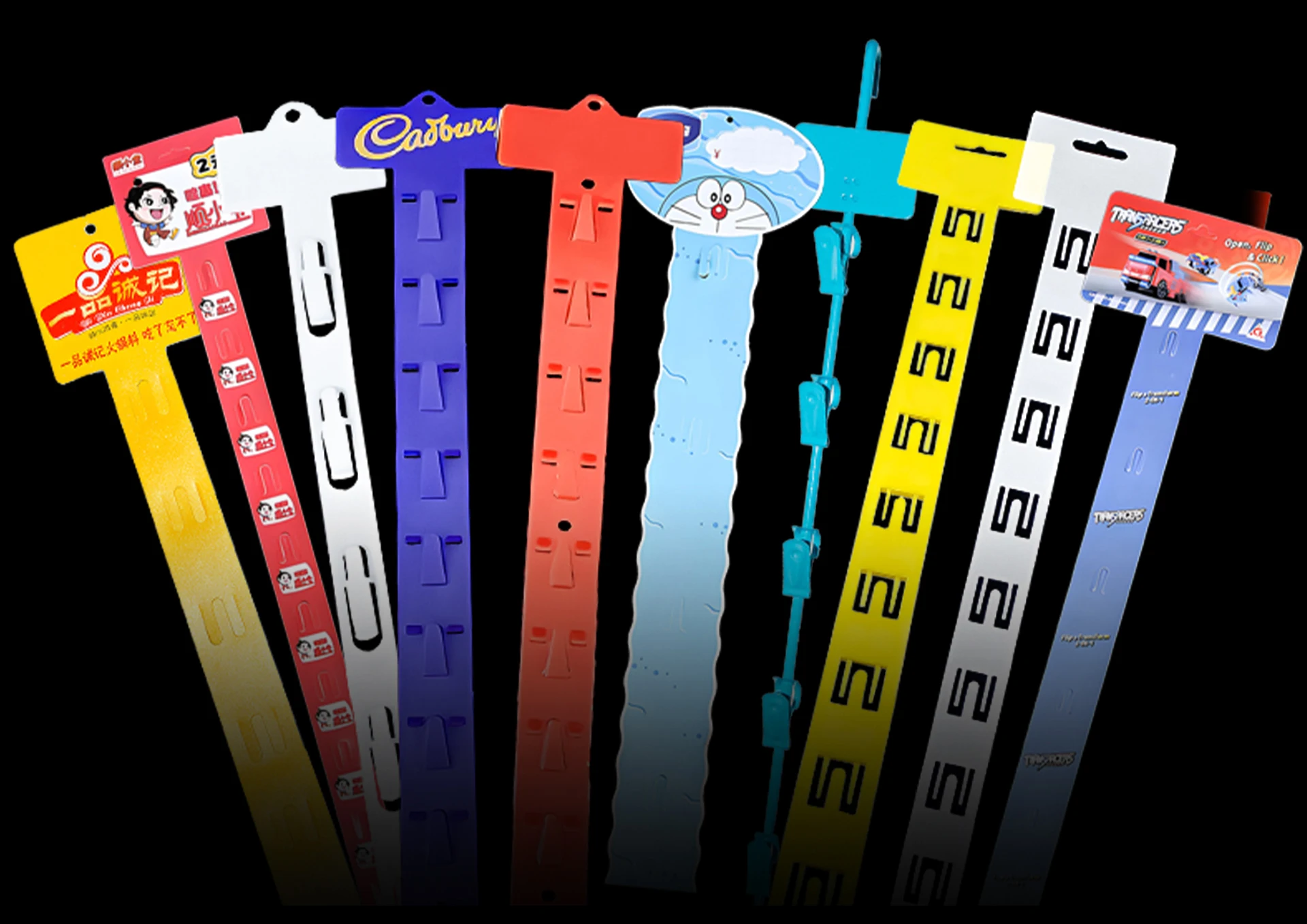 thumbnail image 2 of Clip Strip 1 Pack Metal Merchandising, 12 Heavy Duty Clips Display Chips, Snacks, Candy, Impulse Items In Retail Stores, Concession Stands, Party 2 of 10