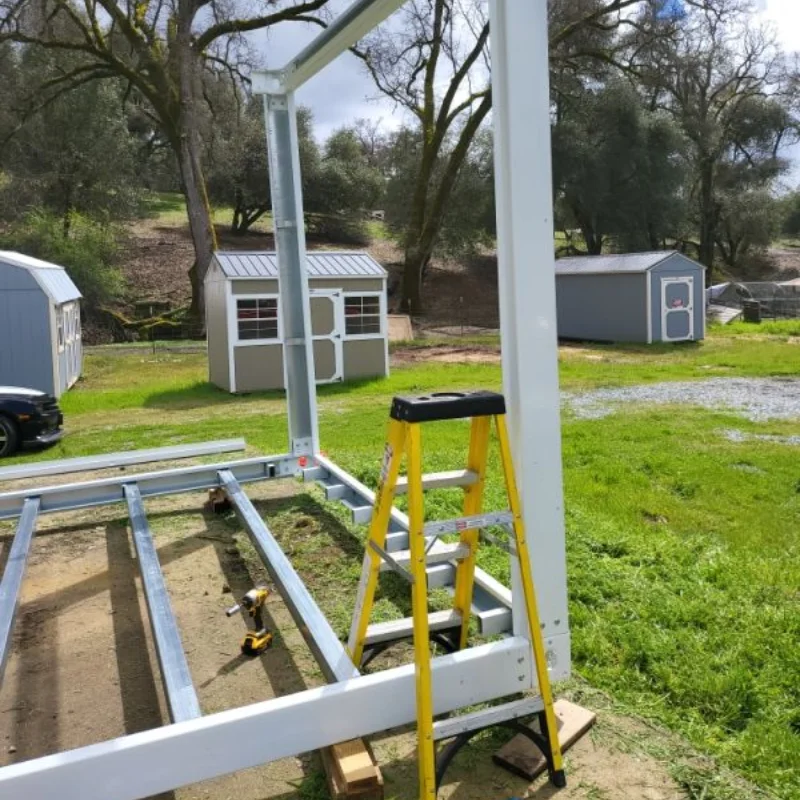 Rangka Keluli Kontena Penghantaran Disesuaikan Kilang Pengilang, Pengecatan Galvanis, Rangka Rumah Kecil 20kaki 40kaki