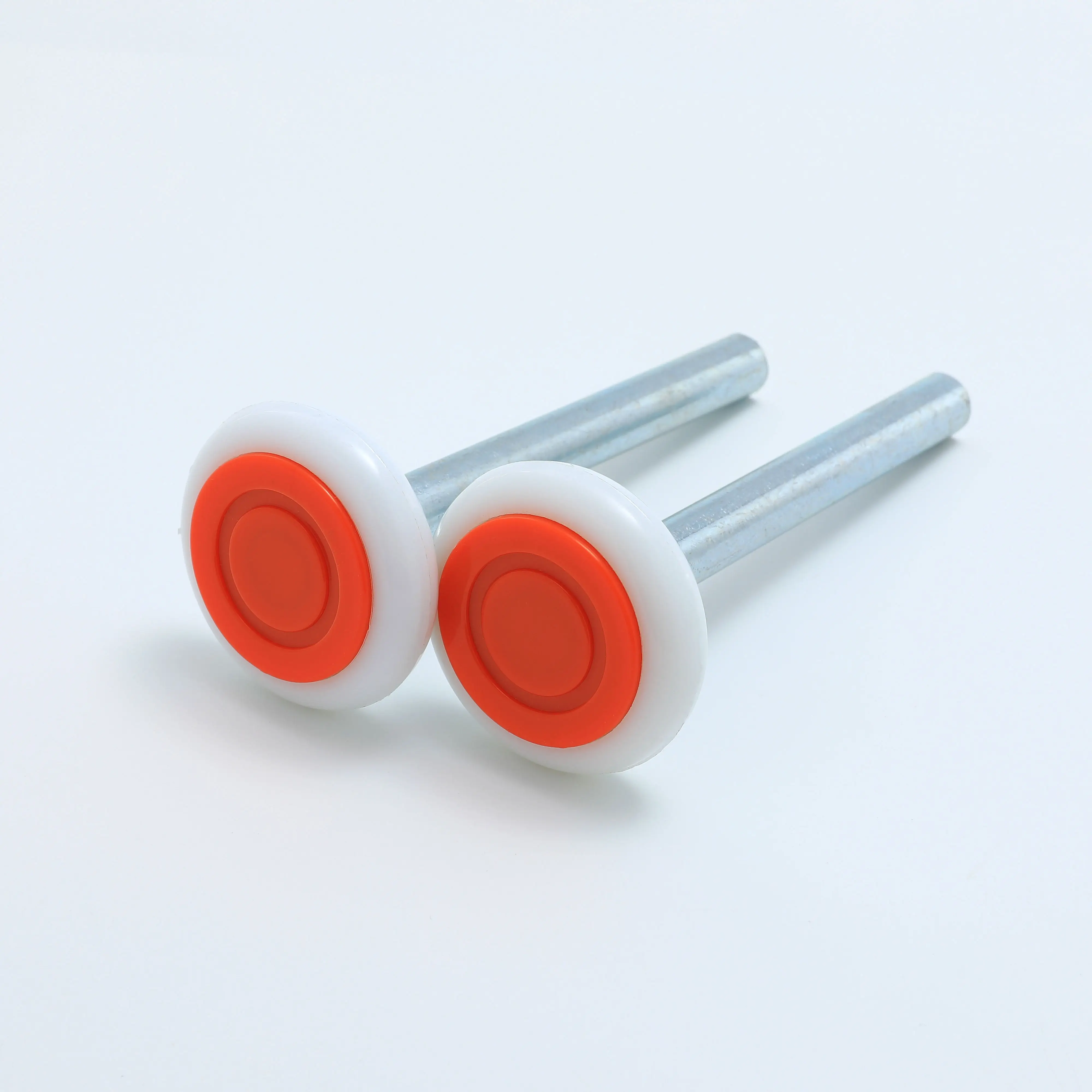 46*120mm White Wheels Orange Dust Cover 6200zz Bearing Garage Door Roller