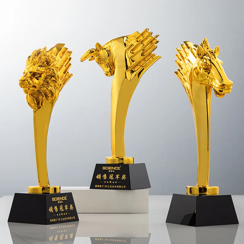 Factory wholesale custom new Crystal Annual Trophy details