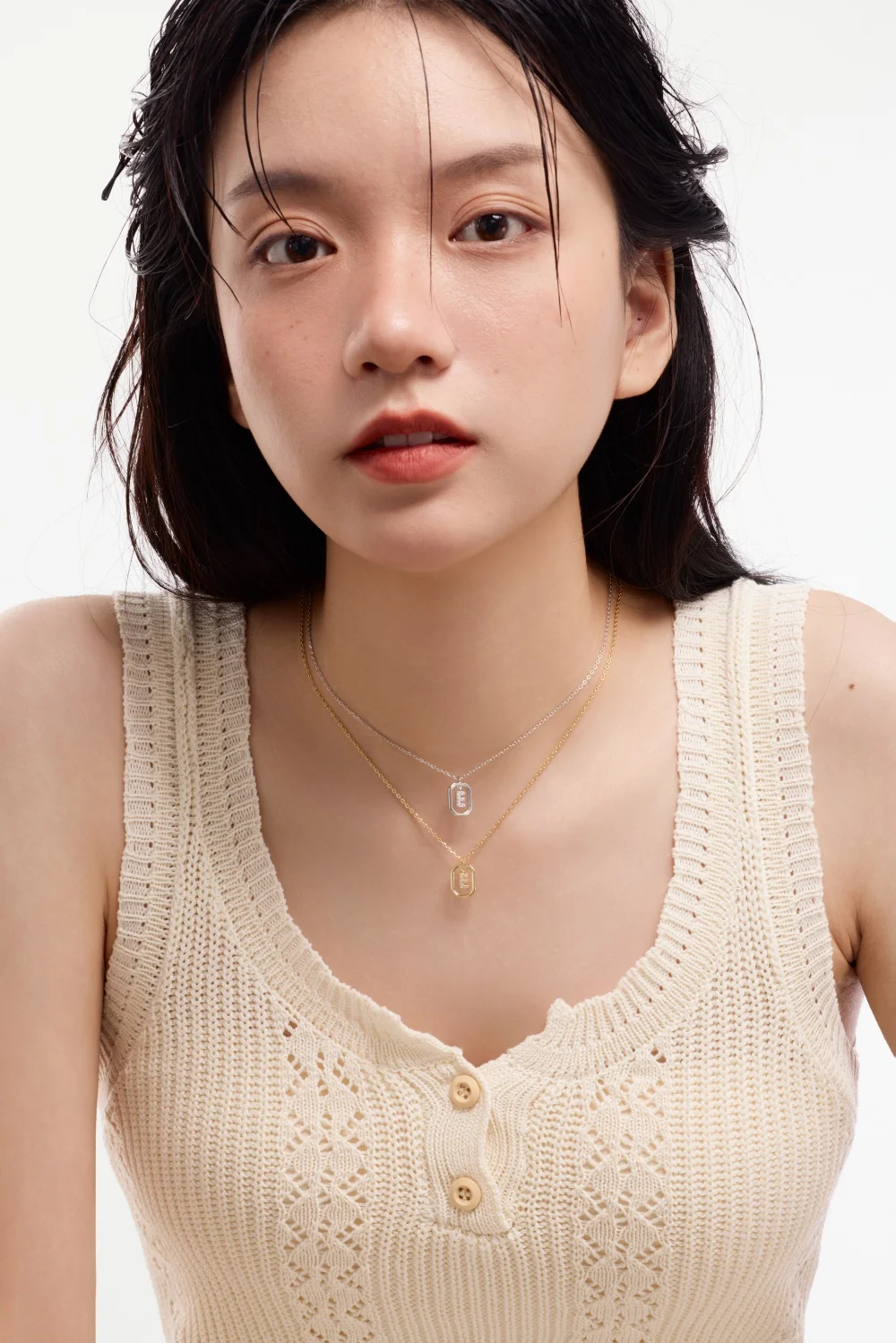 KAKODIY 5A Cubic Zirconia a-z Letter Pendant Necklace Charm Women Initial Chain Necklace 2 Colors 45cm New Design detail 5