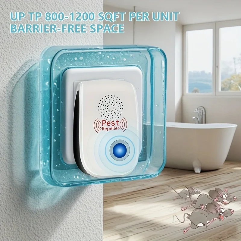 Double Angle Soundwave Technology Insect Repellent for Indoor Pest Control - Effective Electronic Insect Repellent