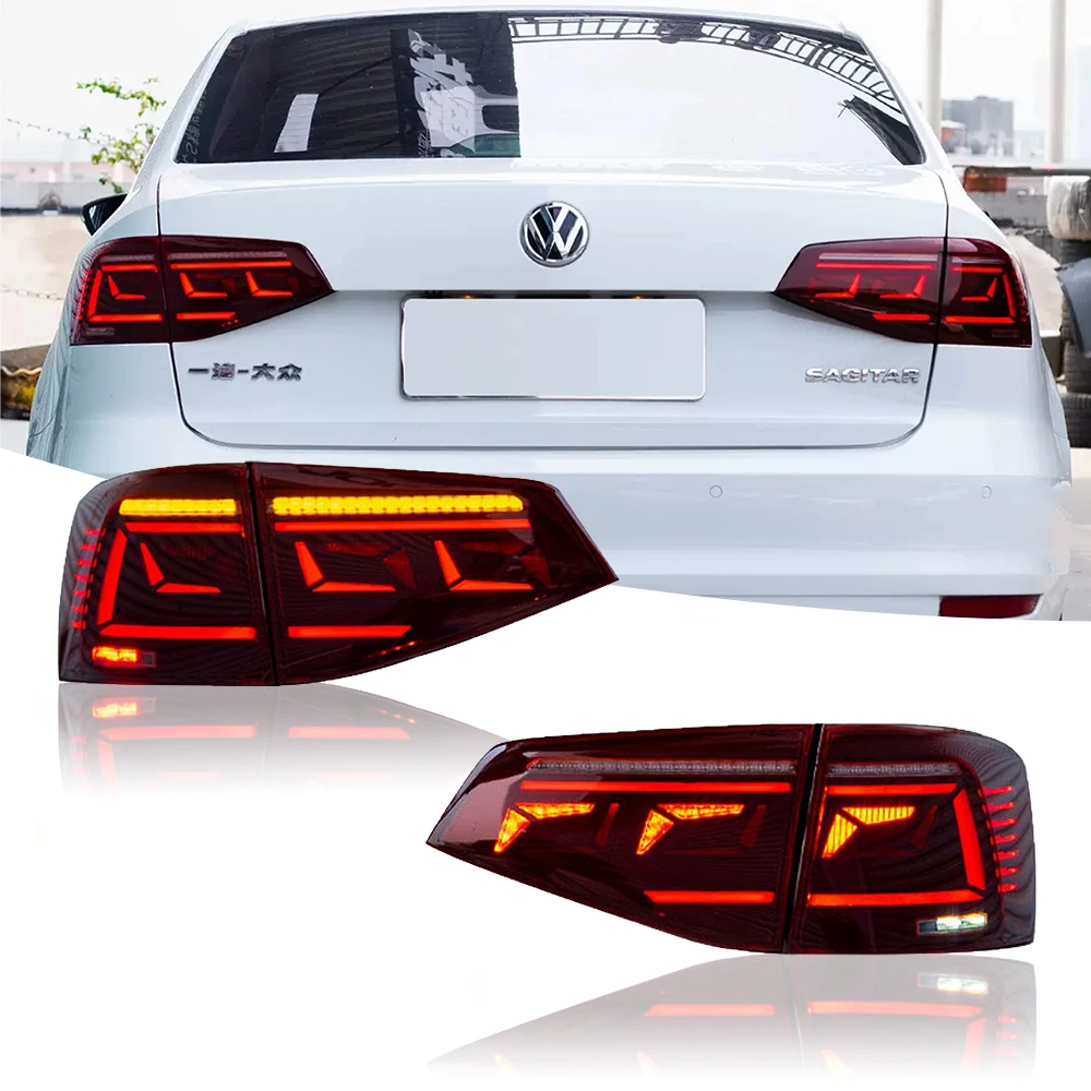 テールライトアセンブリ VW ジェッタ 2012-2014 と互換性あり LED ドライビングライト LED ブレーキライト LED テールライトアセンブリ  テールライト と互換性のある 用のVW 用のジェッタ 2013 2014 2015 テールライトリアフォグラ LEDテールライト 、VW Jetta  Mk6 2011 ... 車のテールライト 用のフォルクスワーゲン用 用のSagitar 2012 2013 2014 カーアクセサリーテールライトアセンブリ