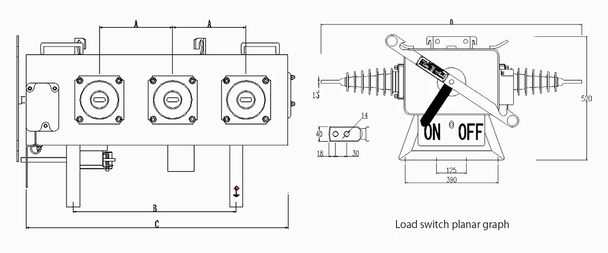 GPWF1 Load Break Switch - 24kv, 12kv SF6 Outdoor Motorized