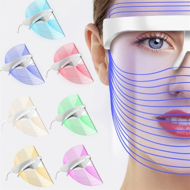 Korea Wireless rechargeable Photon beauty face mask led facial mask home use