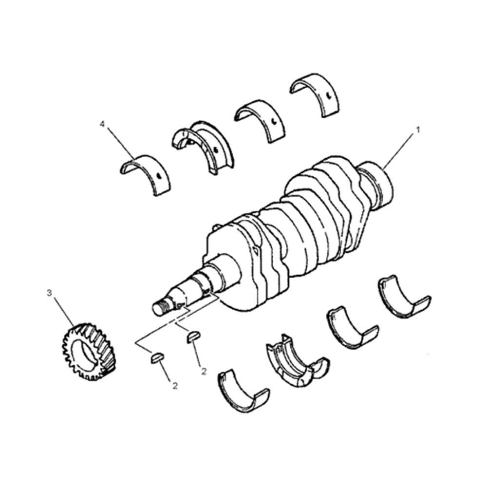 IZUMI for Mitsubishi for Caterpillar for Mini 301.6C 301.8C L3E Crankshaft 223-0068 Construction Machinery Spare Parts