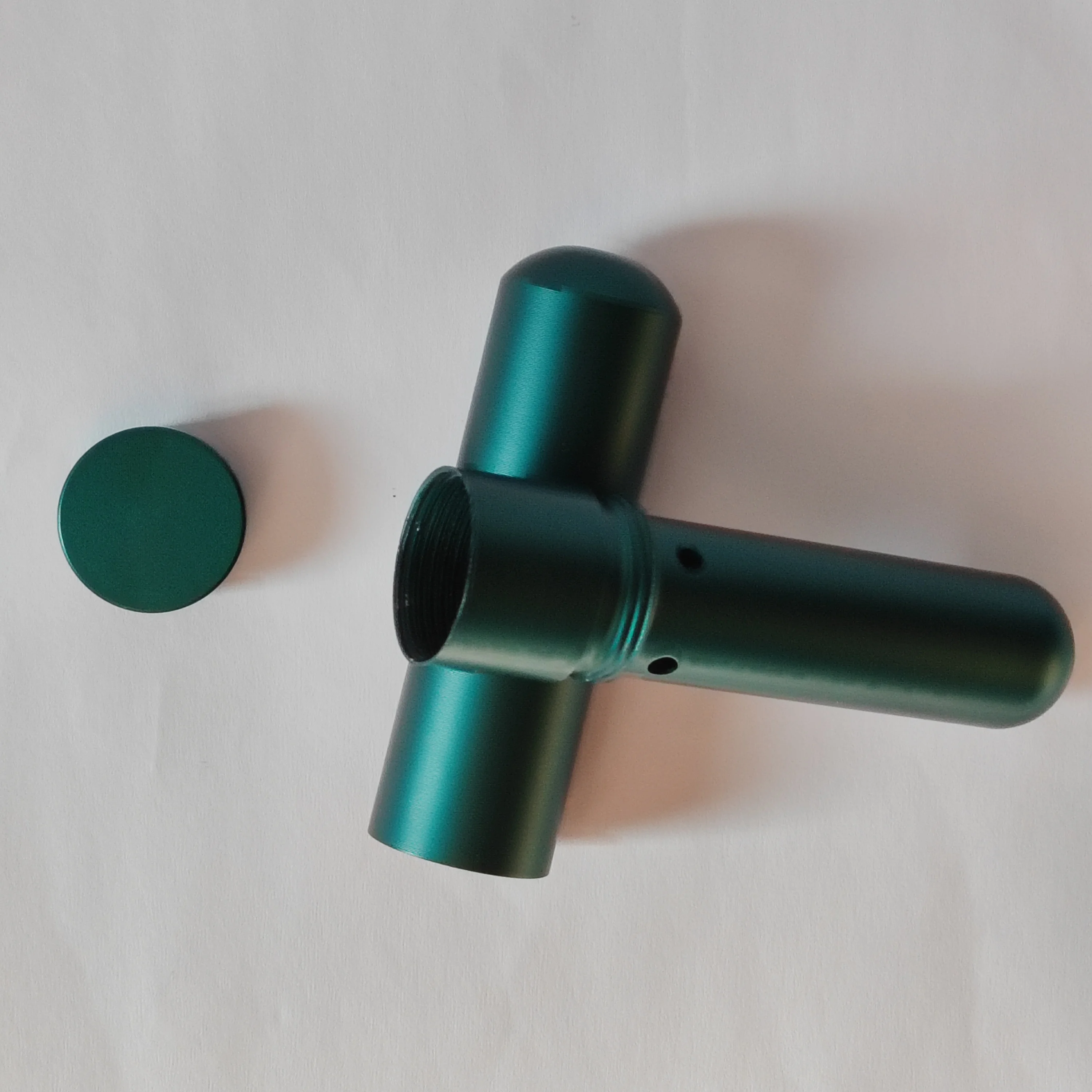 Dark Green Aluminum Nasal Tube - Personal Inhaler Bottle