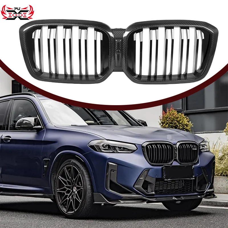 Dry Carbon Fiber Front Bumper Grille For BMW X3 G01 X4 G02 X3M F97 X4M ...