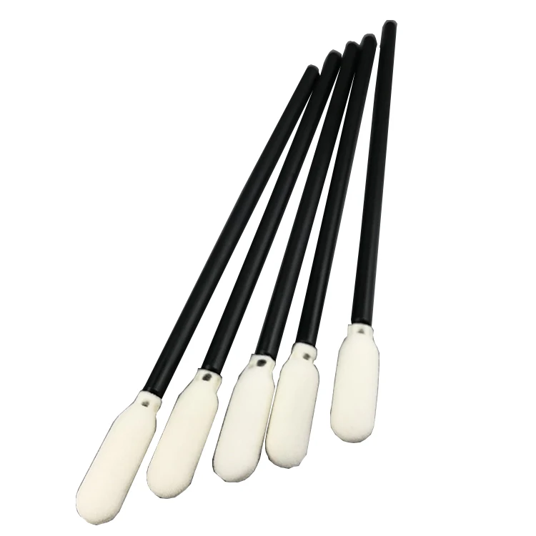 Черная полипропиленовая ручка чистящая палочка для промышленных мини-носков комната Круглые головки пенопластовые