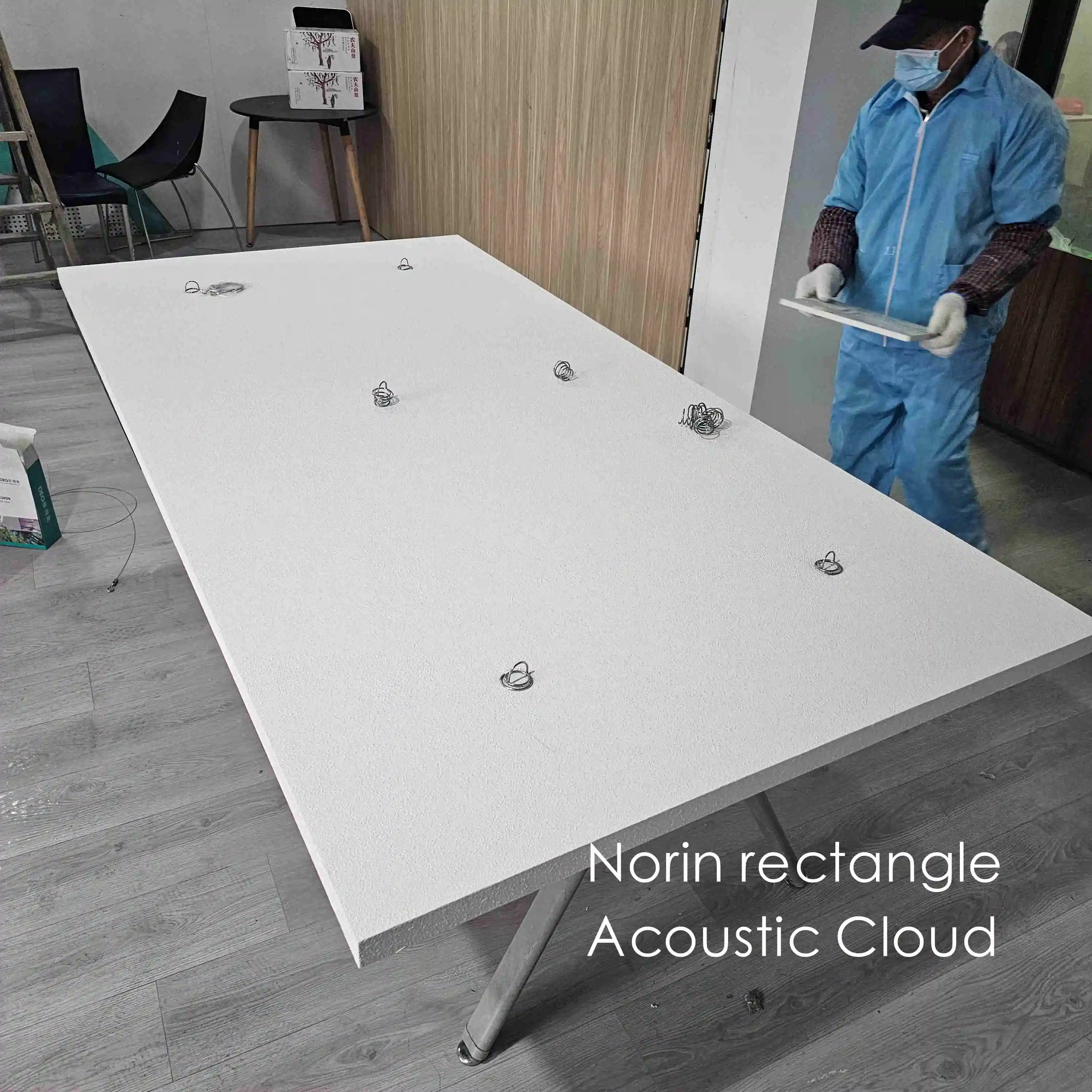 Acoustic Fiberglass Suspended Panels Gym Hall School European Design ...