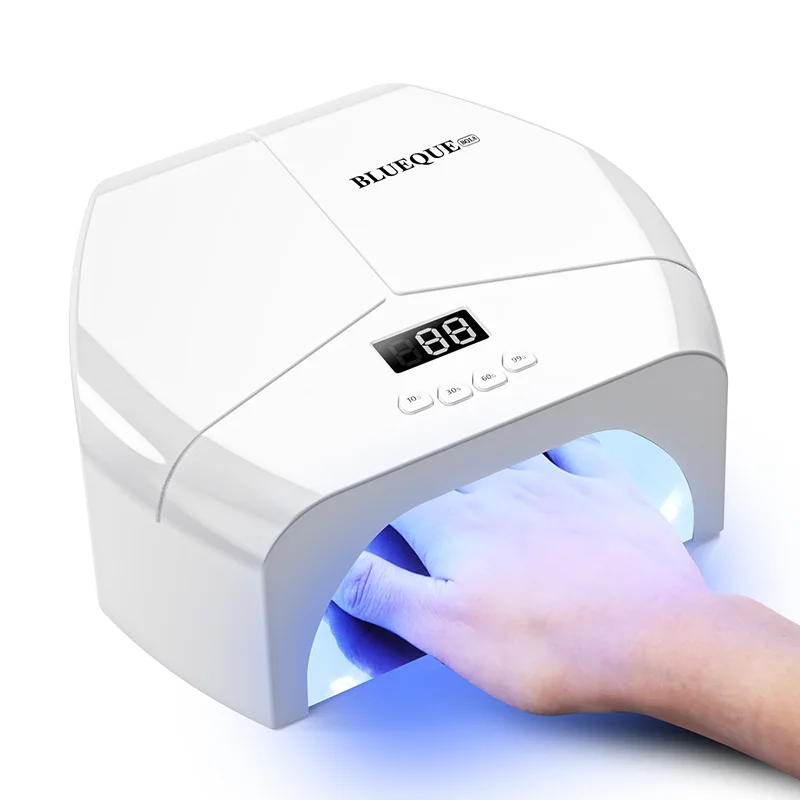 BLUEQUE 268W UV LED Nail Lamp with Magnetic Suction Base & 4 Timer