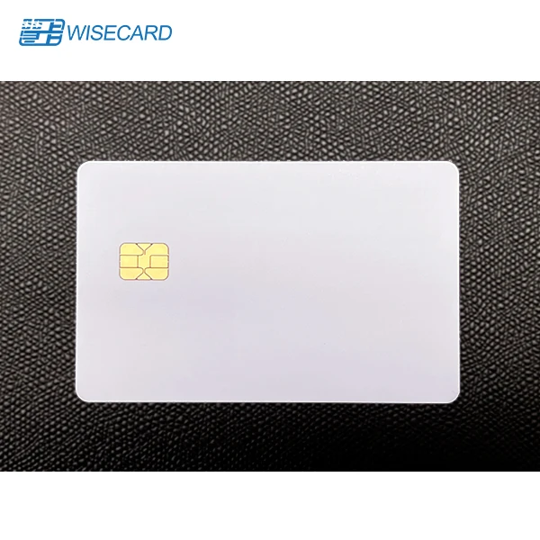 Wisecard CIU9872B HiCo 2 Track Business Card 13.56MHz Silver PVC EMV Chip NFC Visa MasterCard Application Magstripe Blank Cards