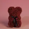 Flesh pink rose bear